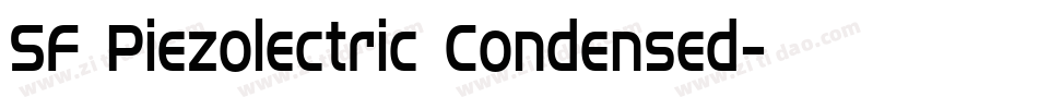 SF Piezolectric Condensed字体转换